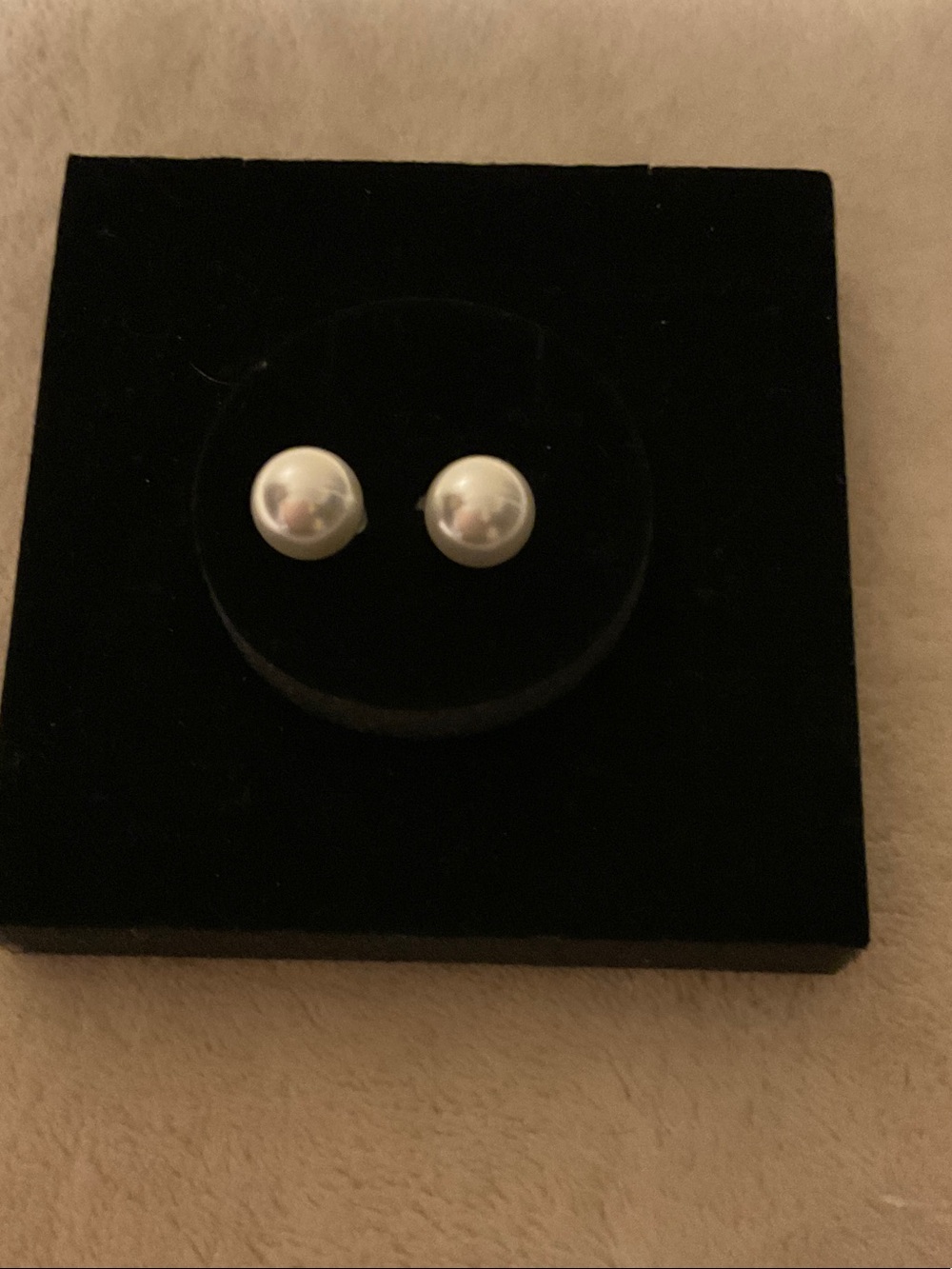 Fashion Jewelry White Pearl Stud Earrings